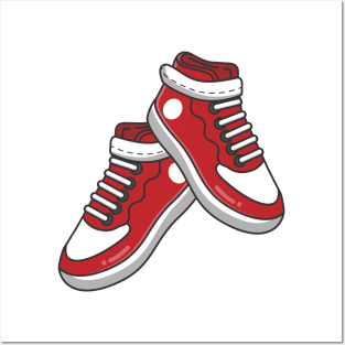 CASUAL RED SHOES Posters and Art